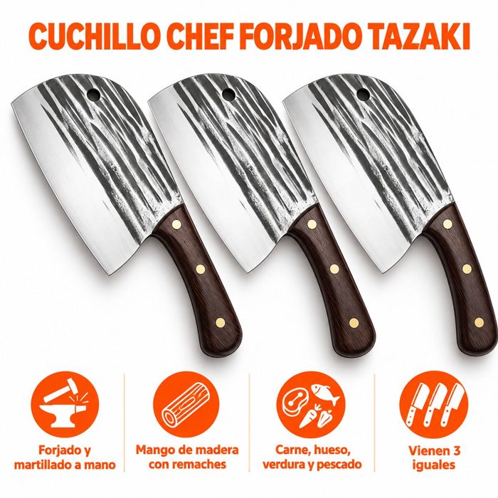 Tazaki junto a carne y verduras